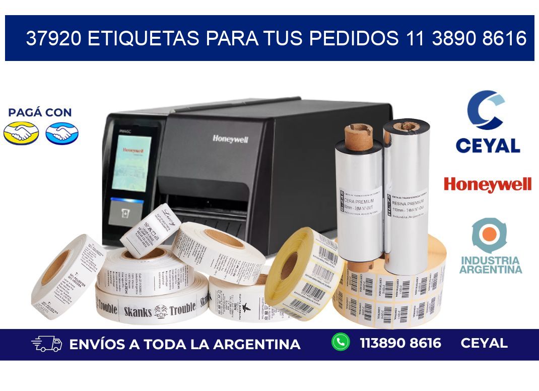 37920 ETIQUETAS PARA TUS PEDIDOS 11 3890 8616