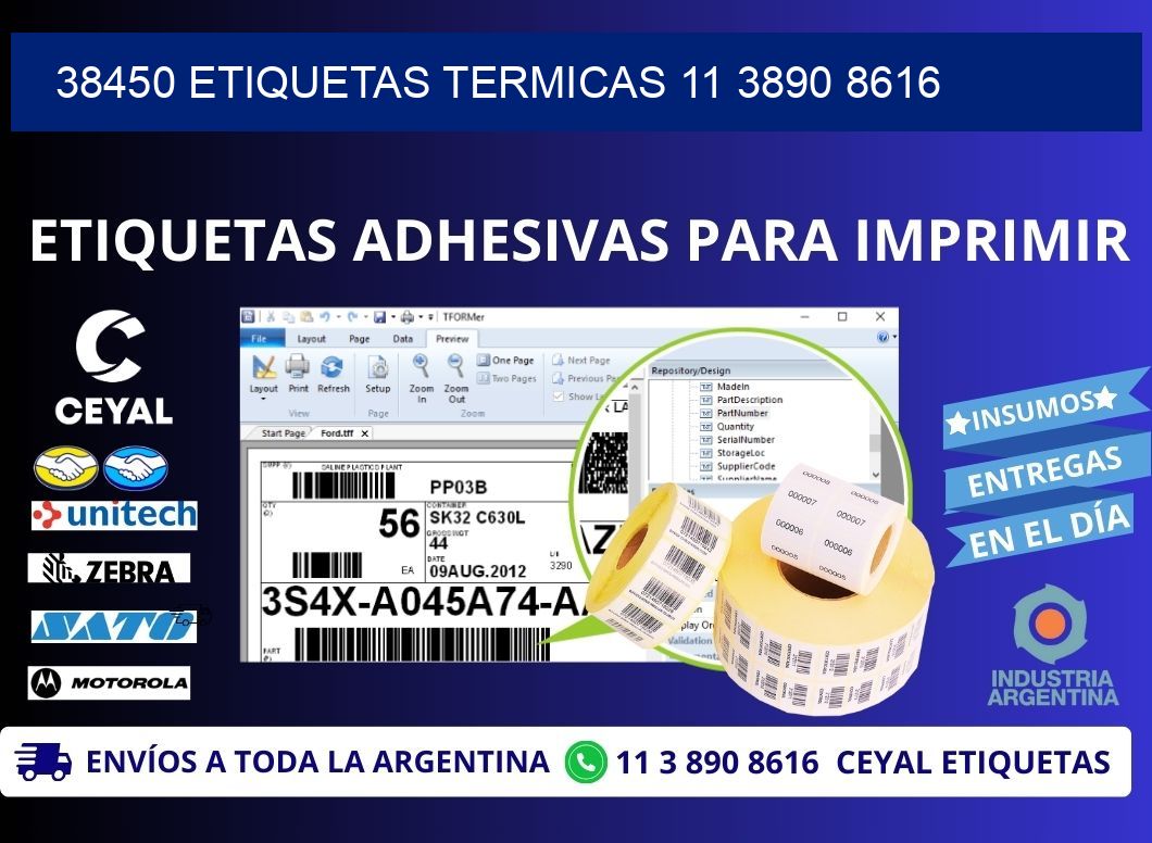 38450 ETIQUETAS TERMICAS 11 3890 8616