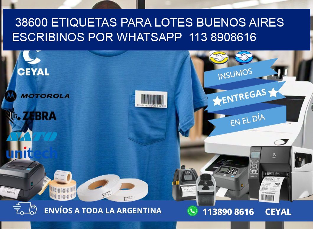 38600 ETIQUETAS PARA LOTES BUENOS AIRES ESCRIBINOS POR WHATSAPP  113 8908616