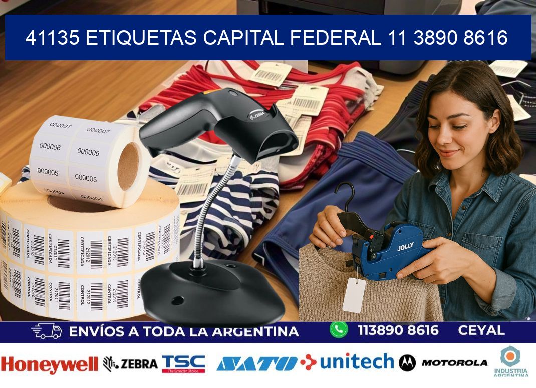 41135 ETIQUETAS CAPITAL FEDERAL 11 3890 8616