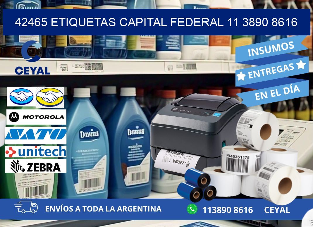 42465 ETIQUETAS CAPITAL FEDERAL 11 3890 8616