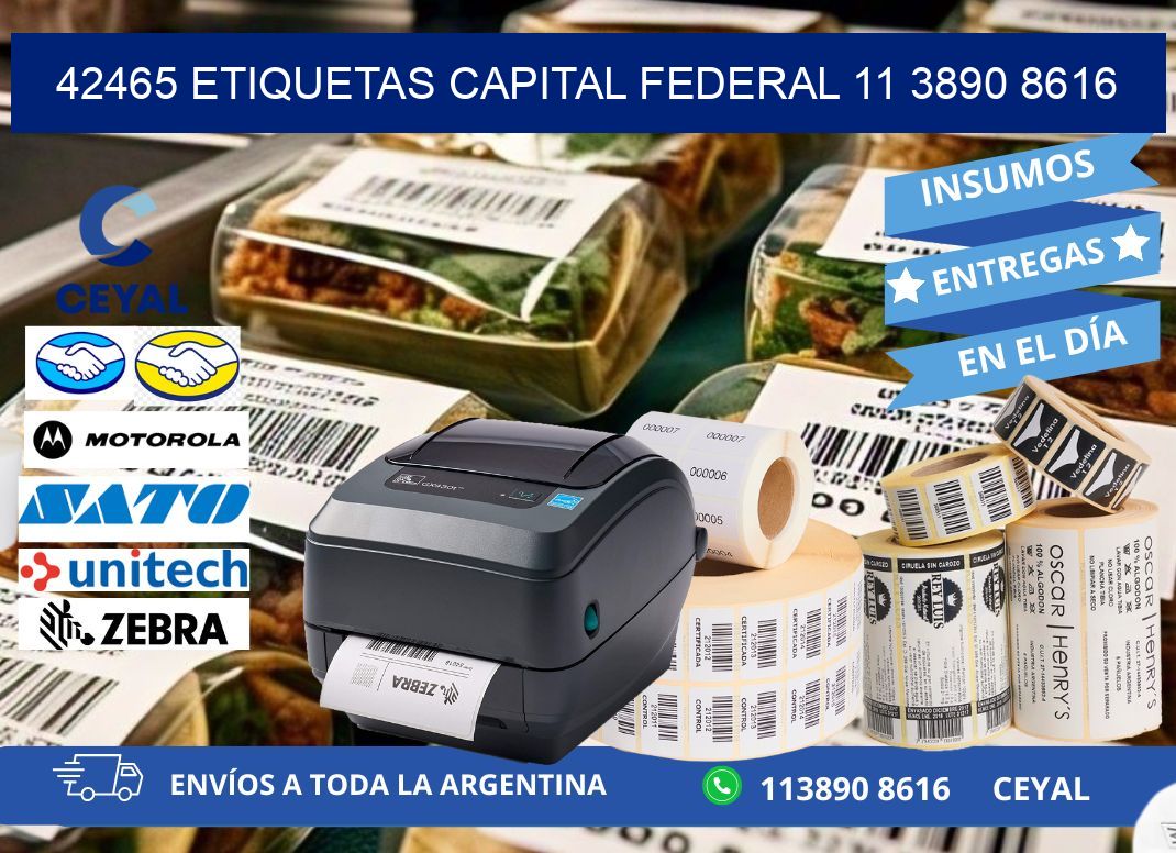 42465 ETIQUETAS CAPITAL FEDERAL 11 3890 8616