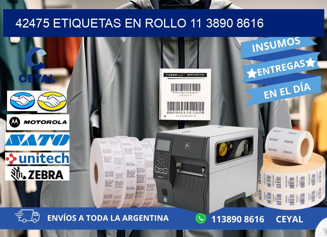 42475 ETIQUETAS EN ROLLO 11 3890 8616