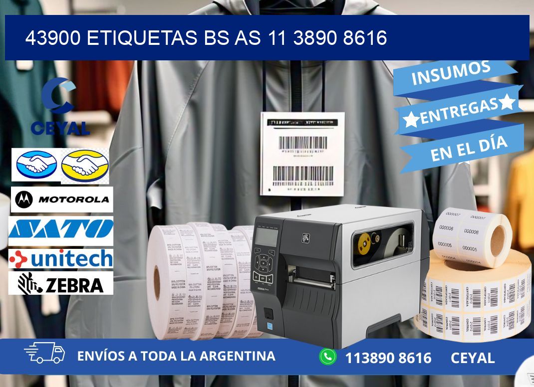 43900 ETIQUETAS BS AS 11 3890 8616