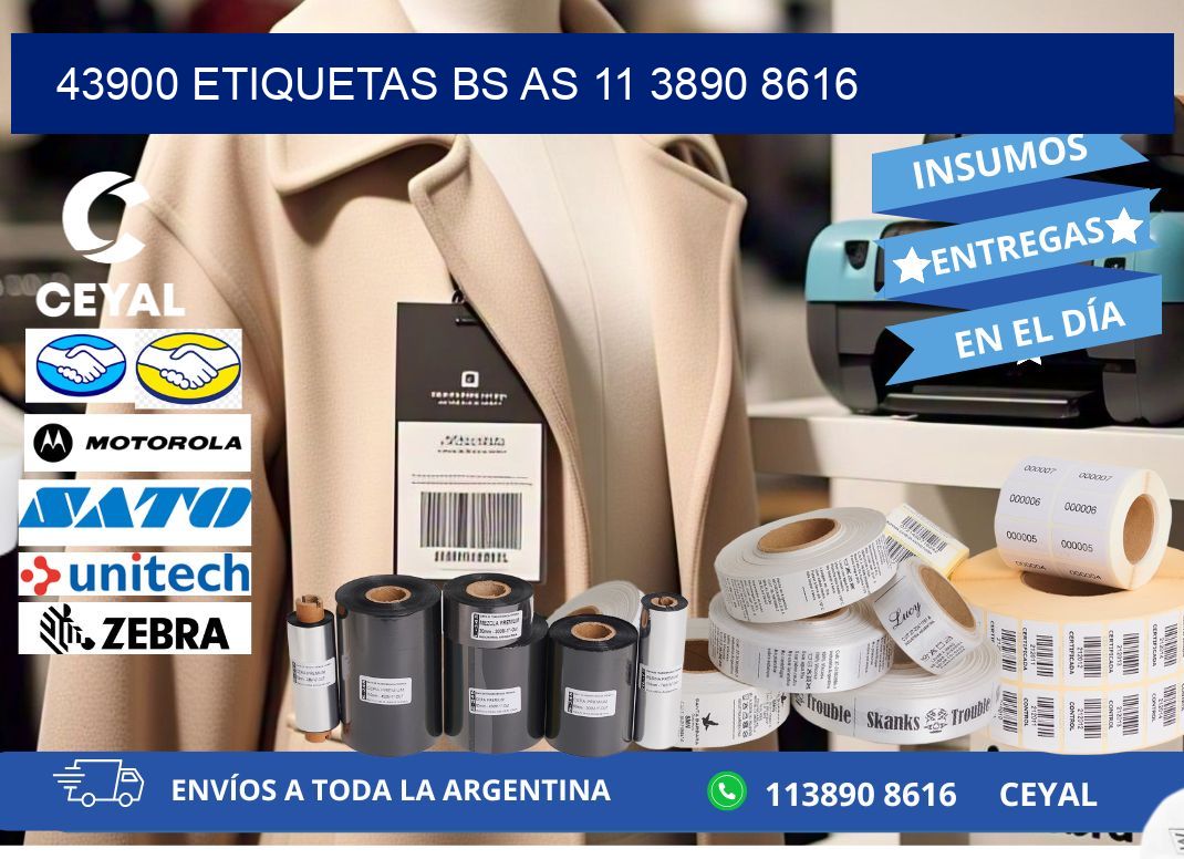 43900 ETIQUETAS BS AS 11 3890 8616