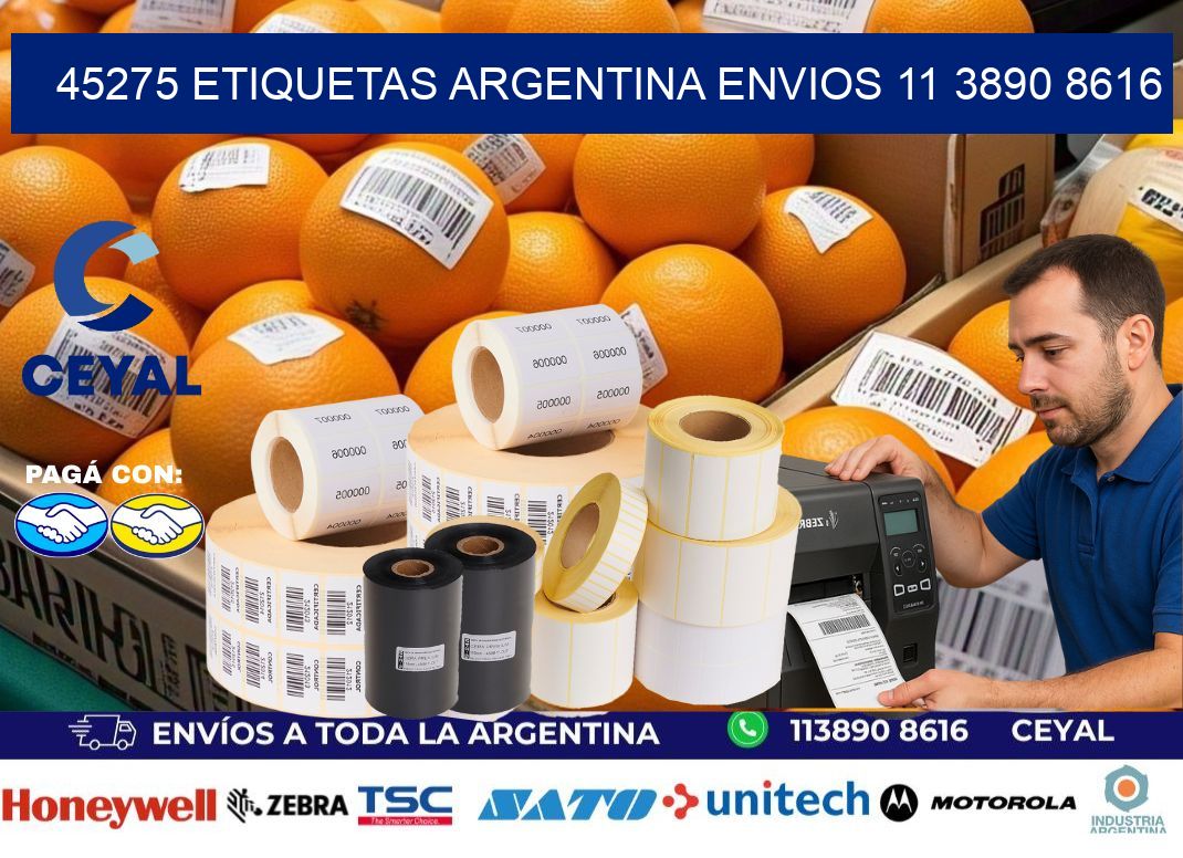 45275 ETIQUETAS ARGENTINA ENVIOS 11 3890 8616