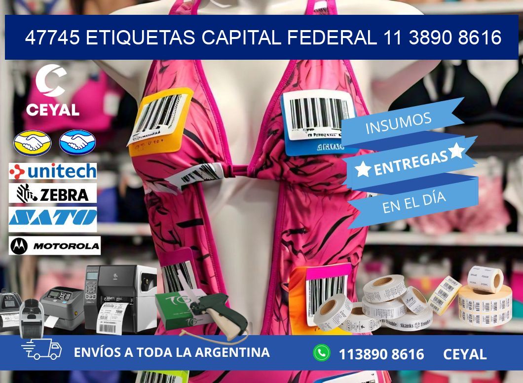 47745 ETIQUETAS CAPITAL FEDERAL 11 3890 8616