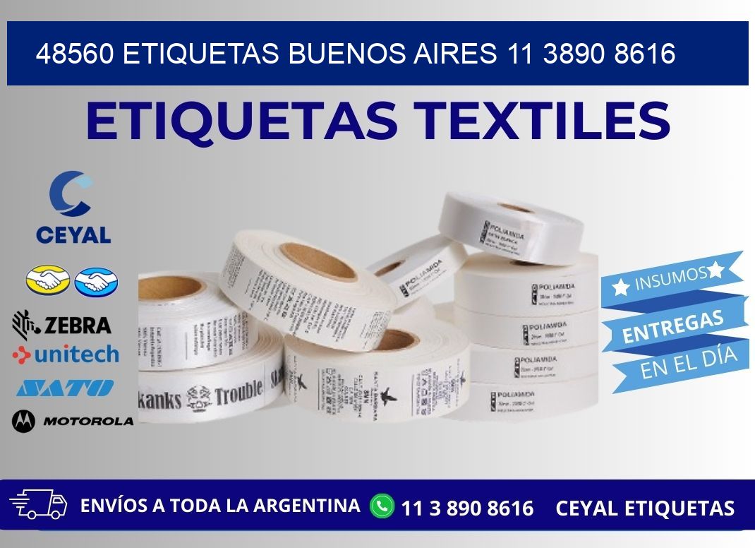 48560 ETIQUETAS BUENOS AIRES 11 3890 8616
