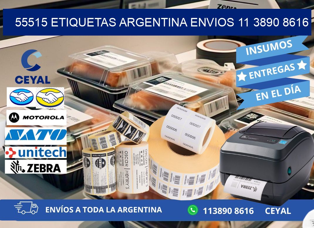 55515 ETIQUETAS ARGENTINA ENVIOS 11 3890 8616
