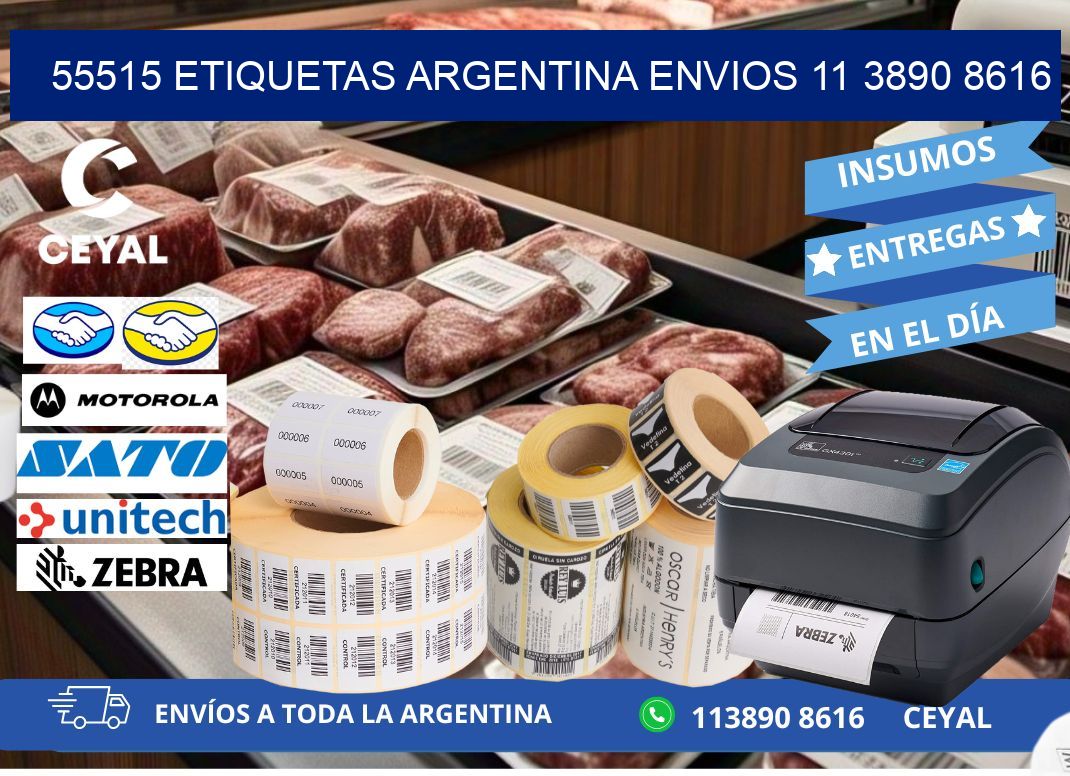 55515 ETIQUETAS ARGENTINA ENVIOS 11 3890 8616
