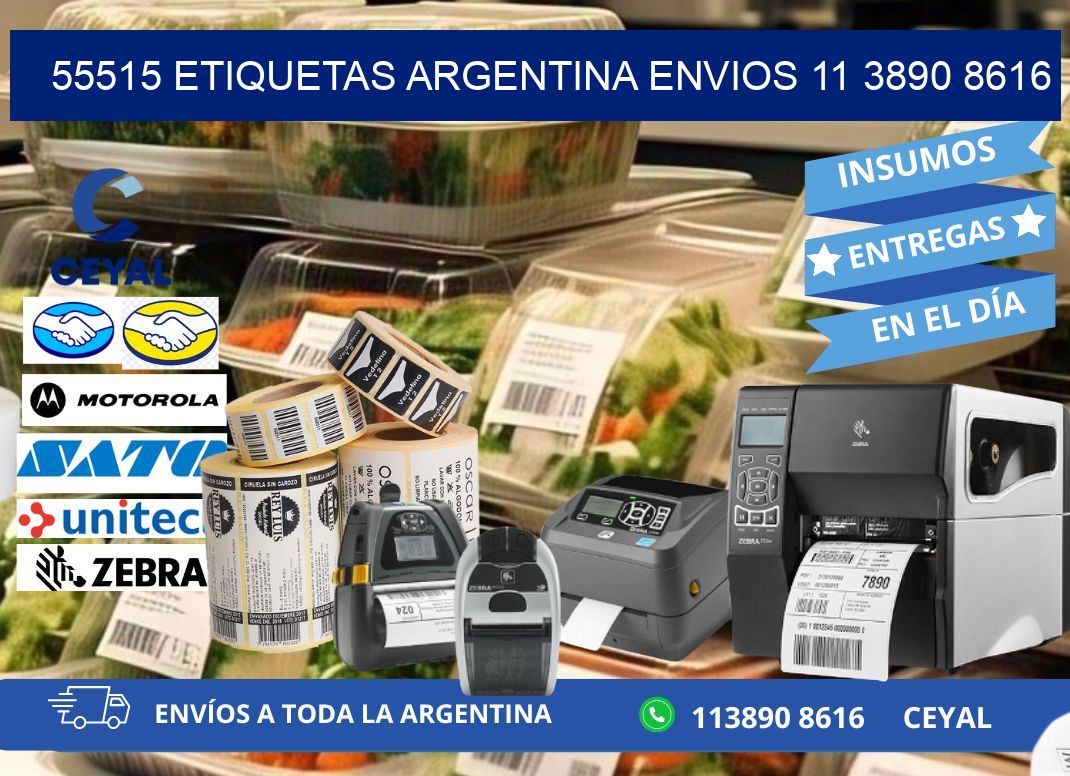 55515 ETIQUETAS ARGENTINA ENVIOS 11 3890 8616