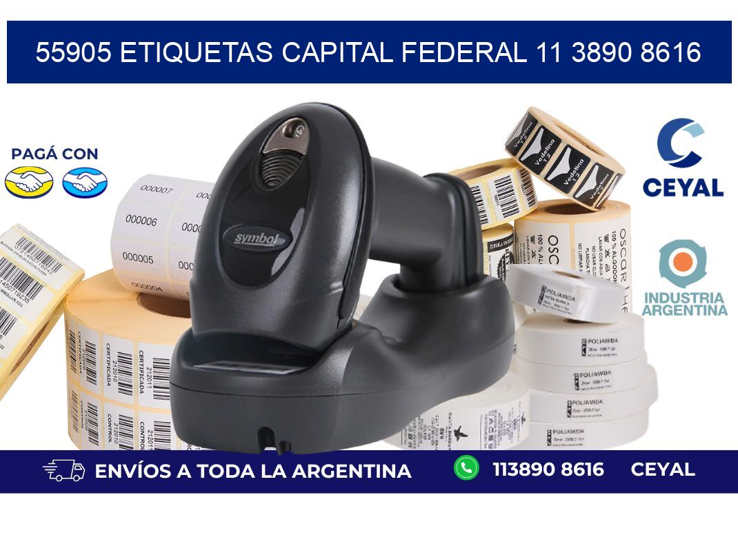 55905 ETIQUETAS CAPITAL FEDERAL 11 3890 8616
