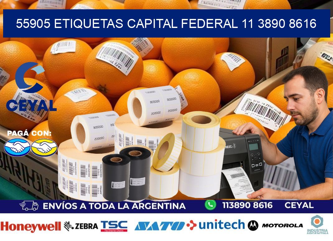 55905 ETIQUETAS CAPITAL FEDERAL 11 3890 8616