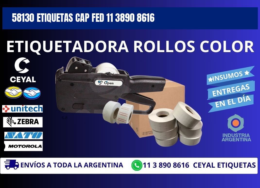 58130 ETIQUETAS CAP FED 11 3890 8616