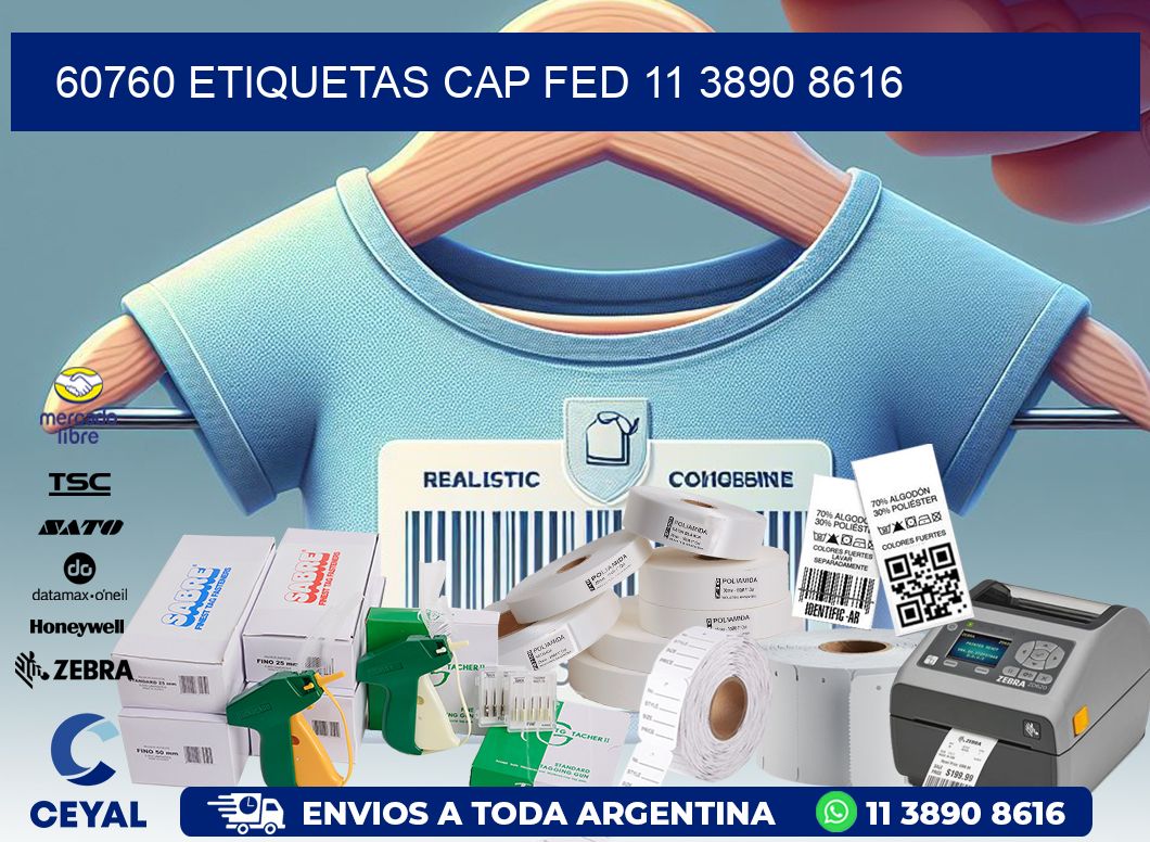 60760 ETIQUETAS CAP FED 11 3890 8616