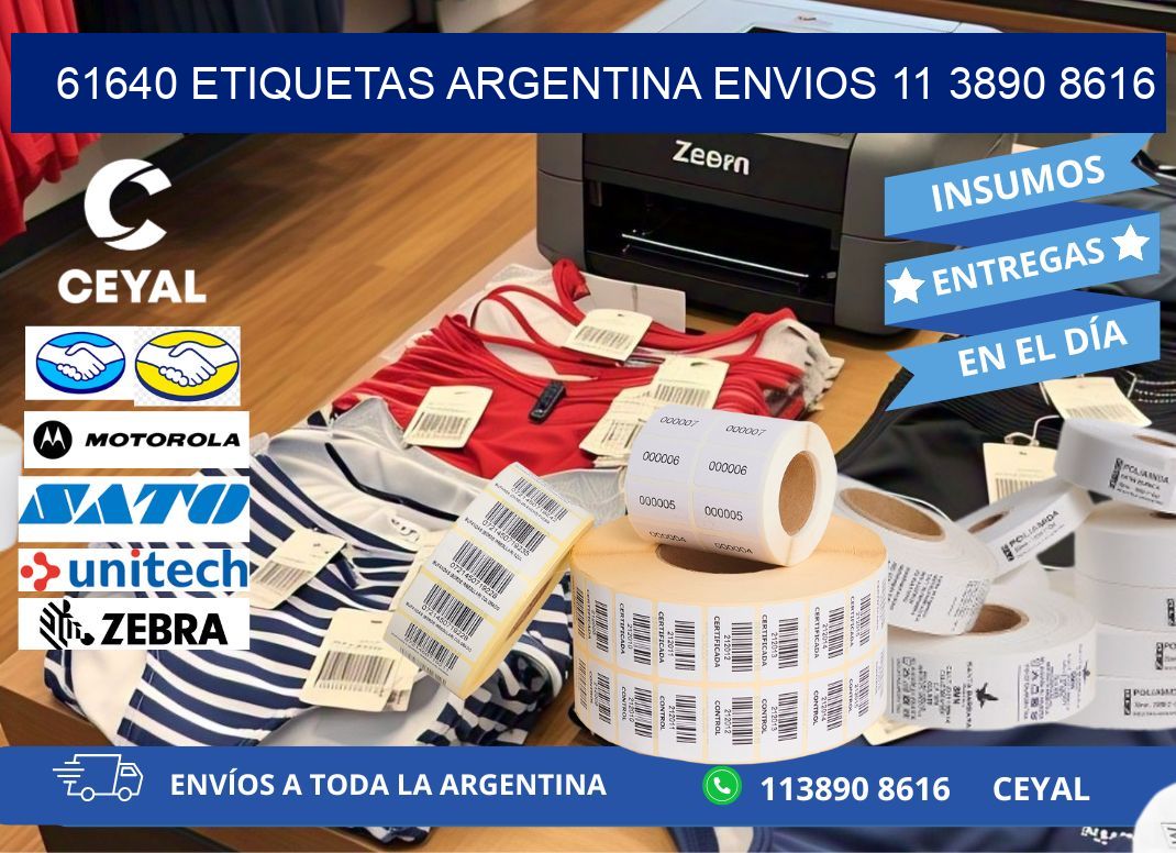 61640 ETIQUETAS ARGENTINA ENVIOS 11 3890 8616