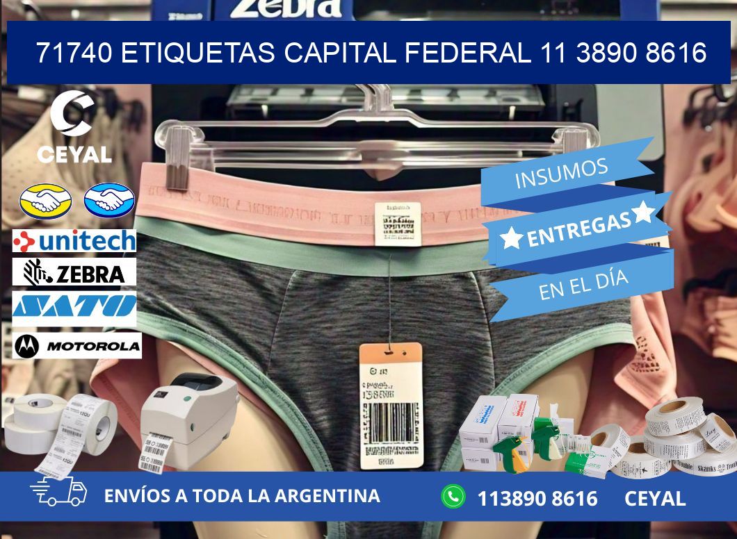71740 ETIQUETAS CAPITAL FEDERAL 11 3890 8616