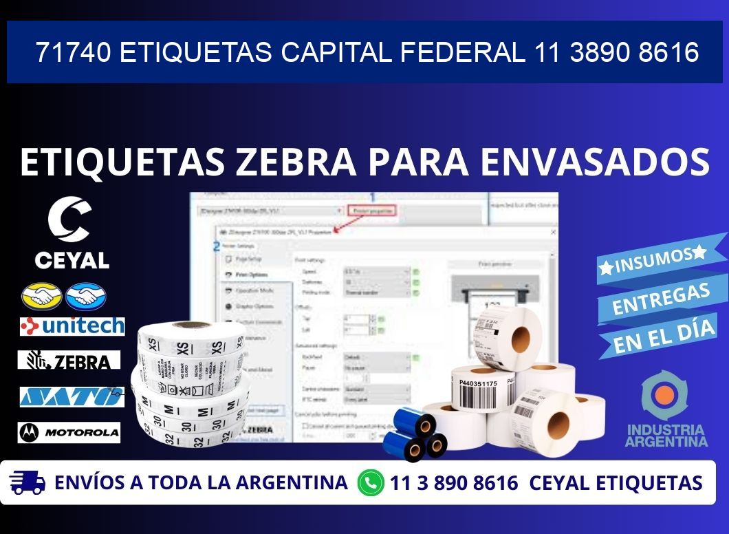 71740 ETIQUETAS CAPITAL FEDERAL 11 3890 8616