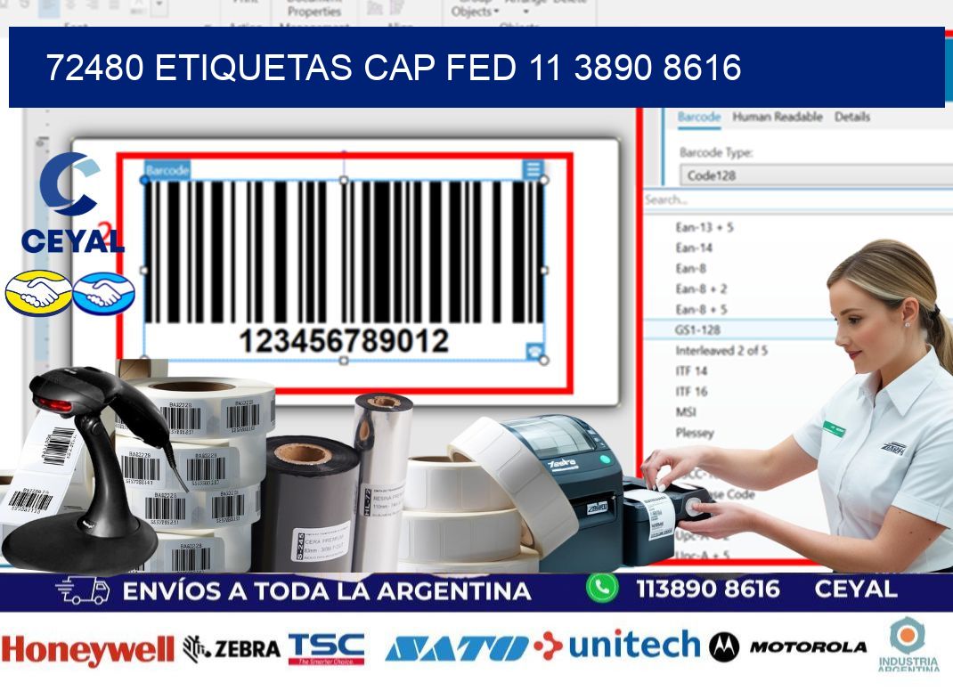 72480 ETIQUETAS CAP FED 11 3890 8616