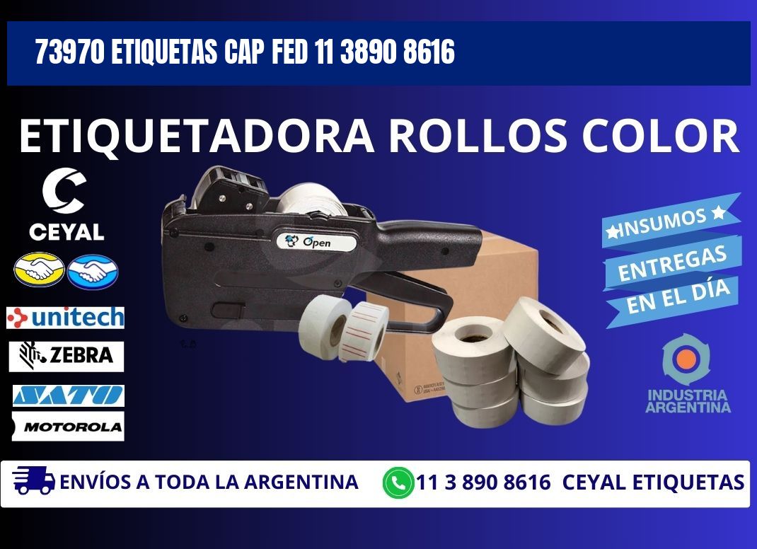 73970 ETIQUETAS CAP FED 11 3890 8616
