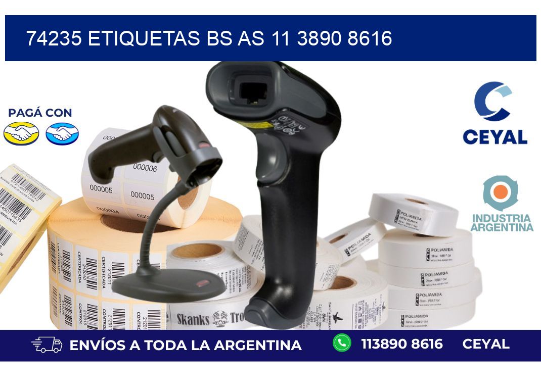 74235 ETIQUETAS BS AS 11 3890 8616