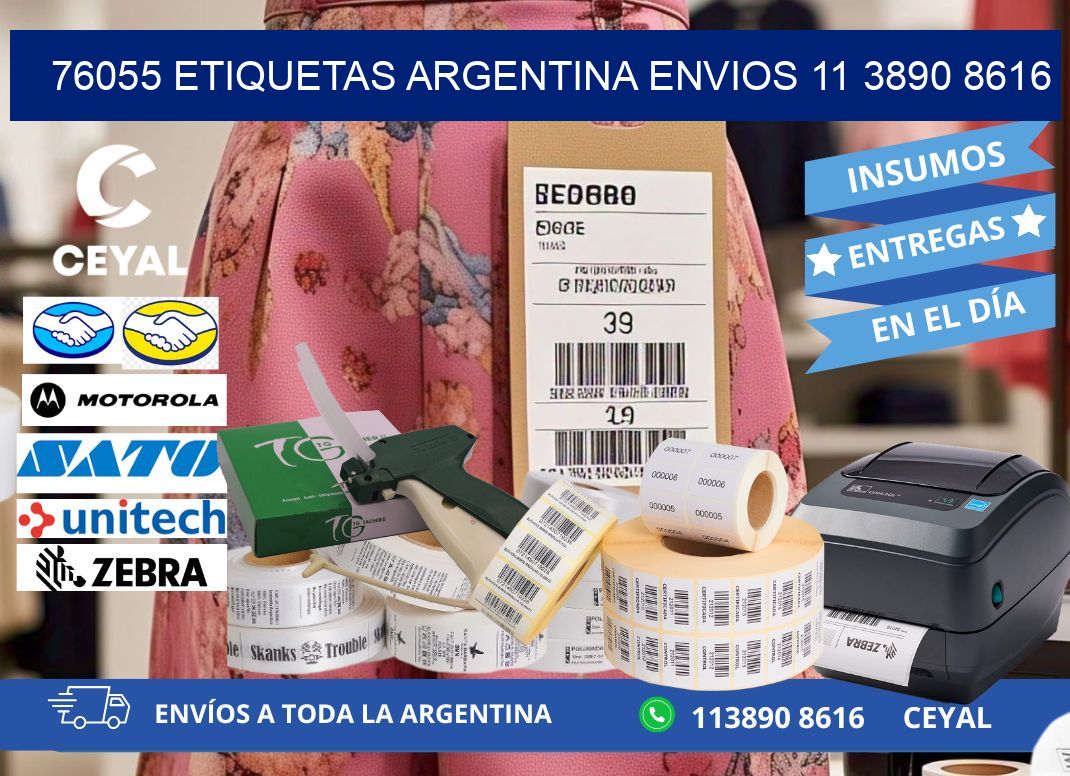 76055 ETIQUETAS ARGENTINA ENVIOS 11 3890 8616