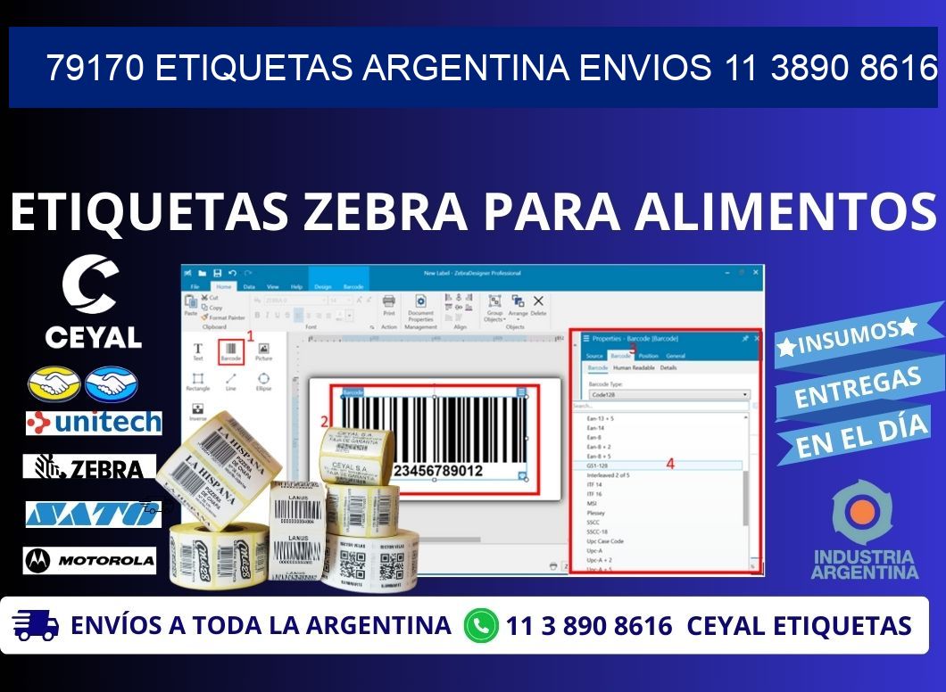 79170 ETIQUETAS ARGENTINA ENVIOS 11 3890 8616