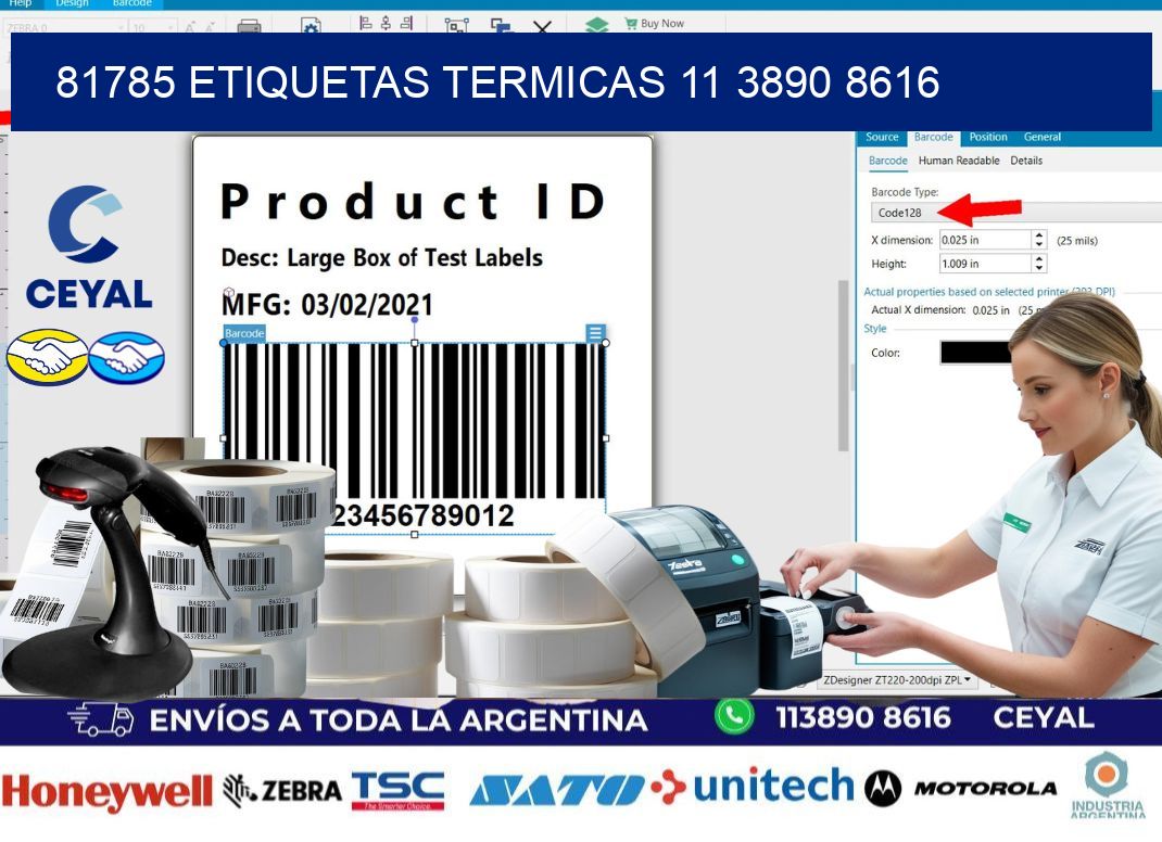 81785 ETIQUETAS TERMICAS 11 3890 8616