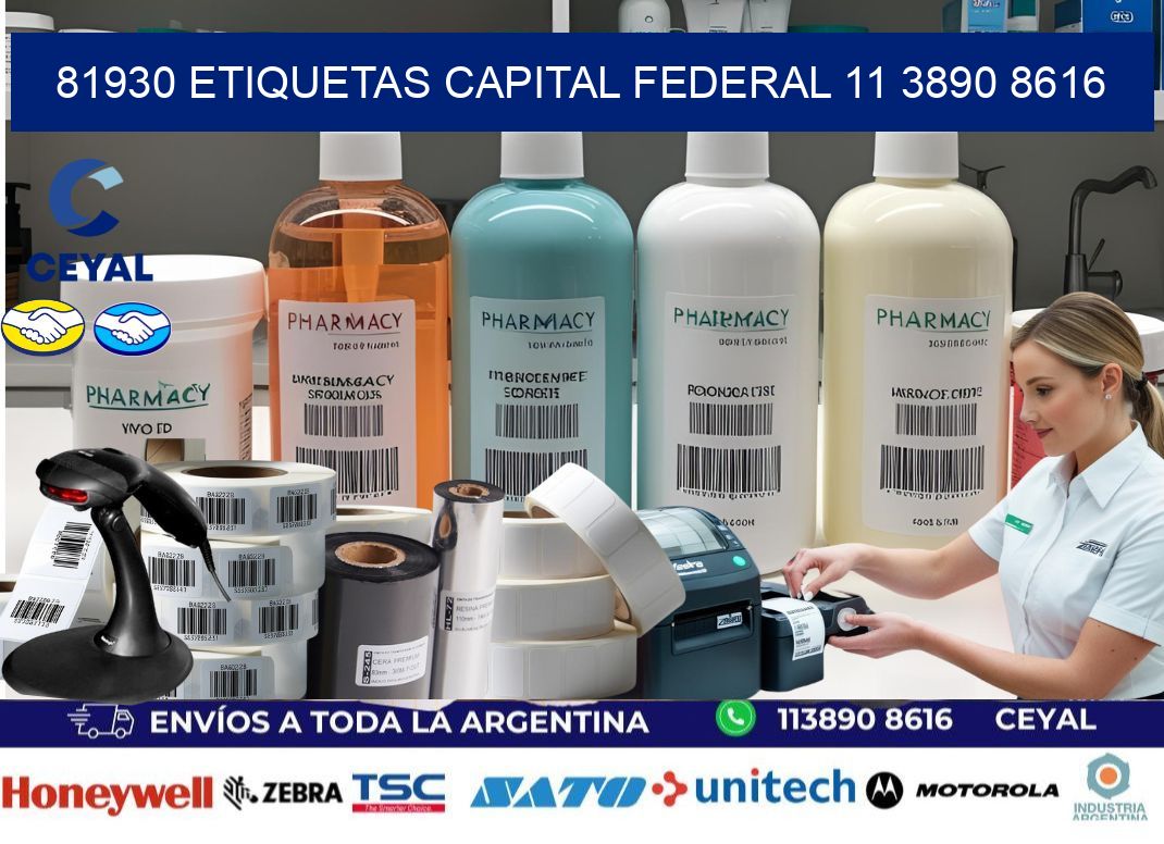 81930 ETIQUETAS CAPITAL FEDERAL 11 3890 8616