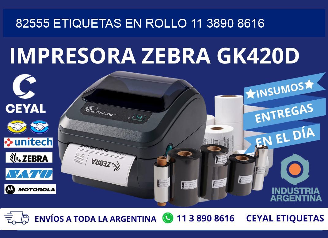 82555 ETIQUETAS EN ROLLO 11 3890 8616