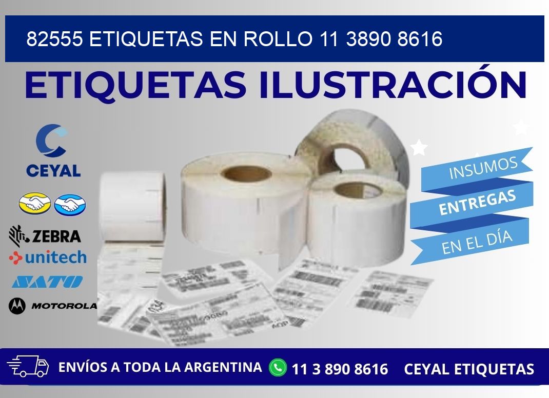 82555 ETIQUETAS EN ROLLO 11 3890 8616