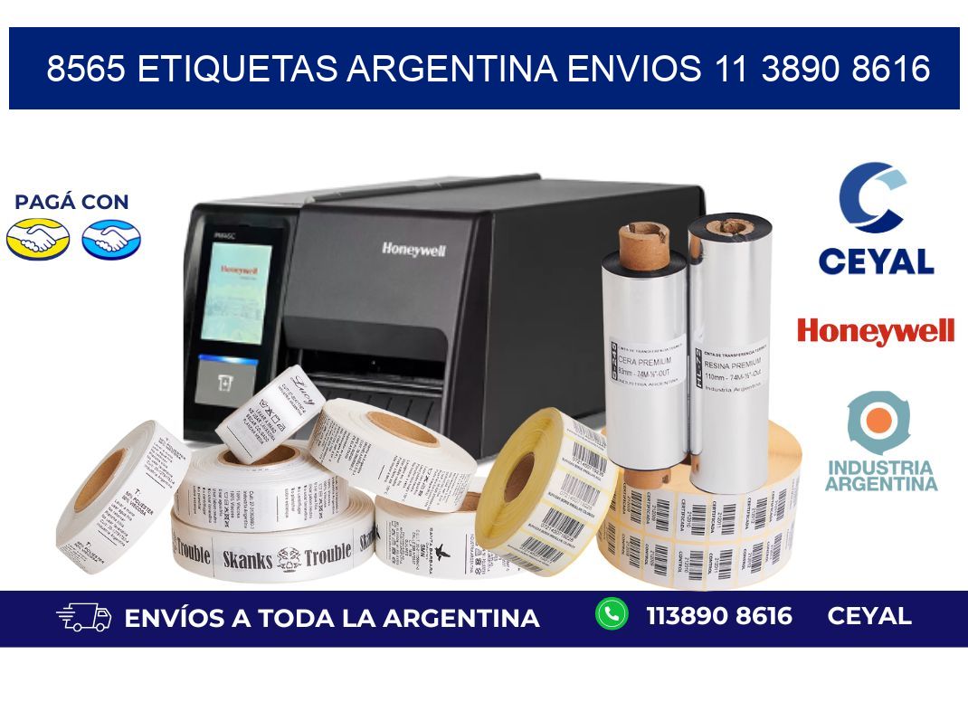 8565 ETIQUETAS ARGENTINA ENVIOS 11 3890 8616