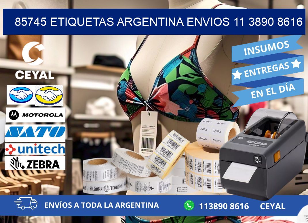 85745 ETIQUETAS ARGENTINA ENVIOS 11 3890 8616