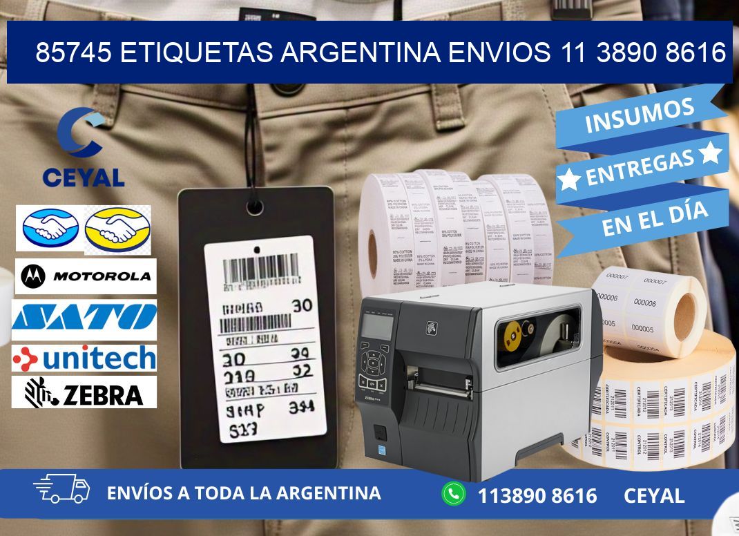 85745 ETIQUETAS ARGENTINA ENVIOS 11 3890 8616