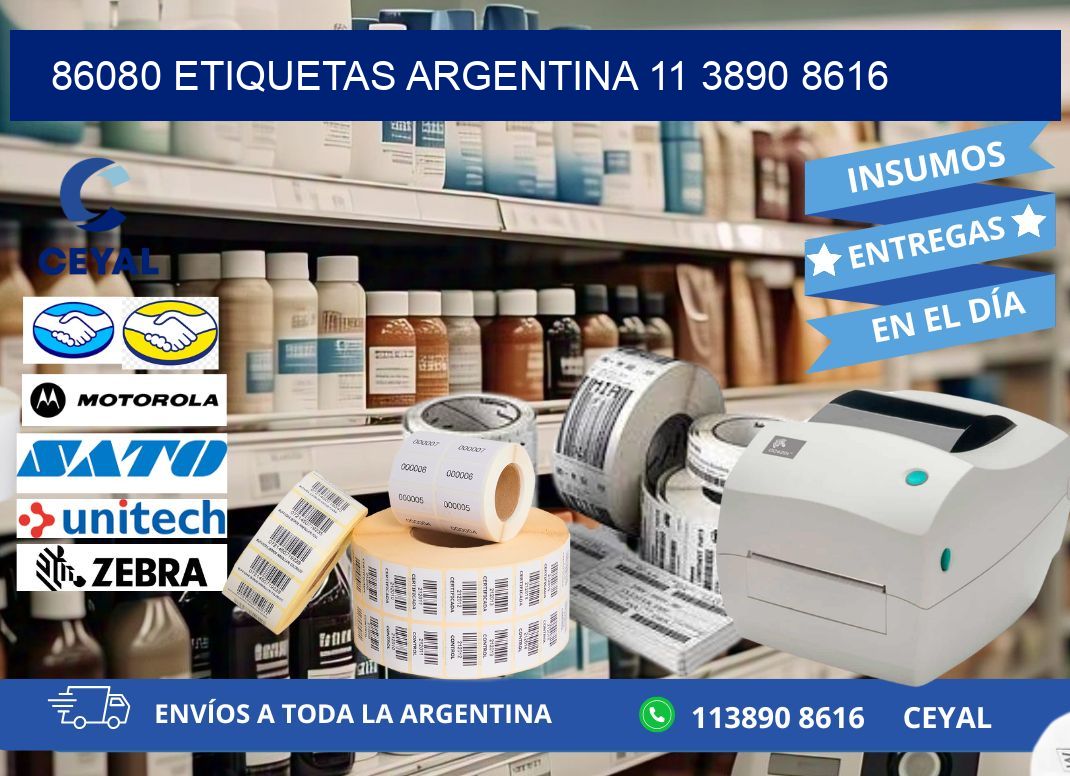 86080 ETIQUETAS ARGENTINA 11 3890 8616