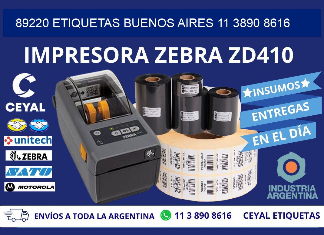 89220 ETIQUETAS BUENOS AIRES 11 3890 8616