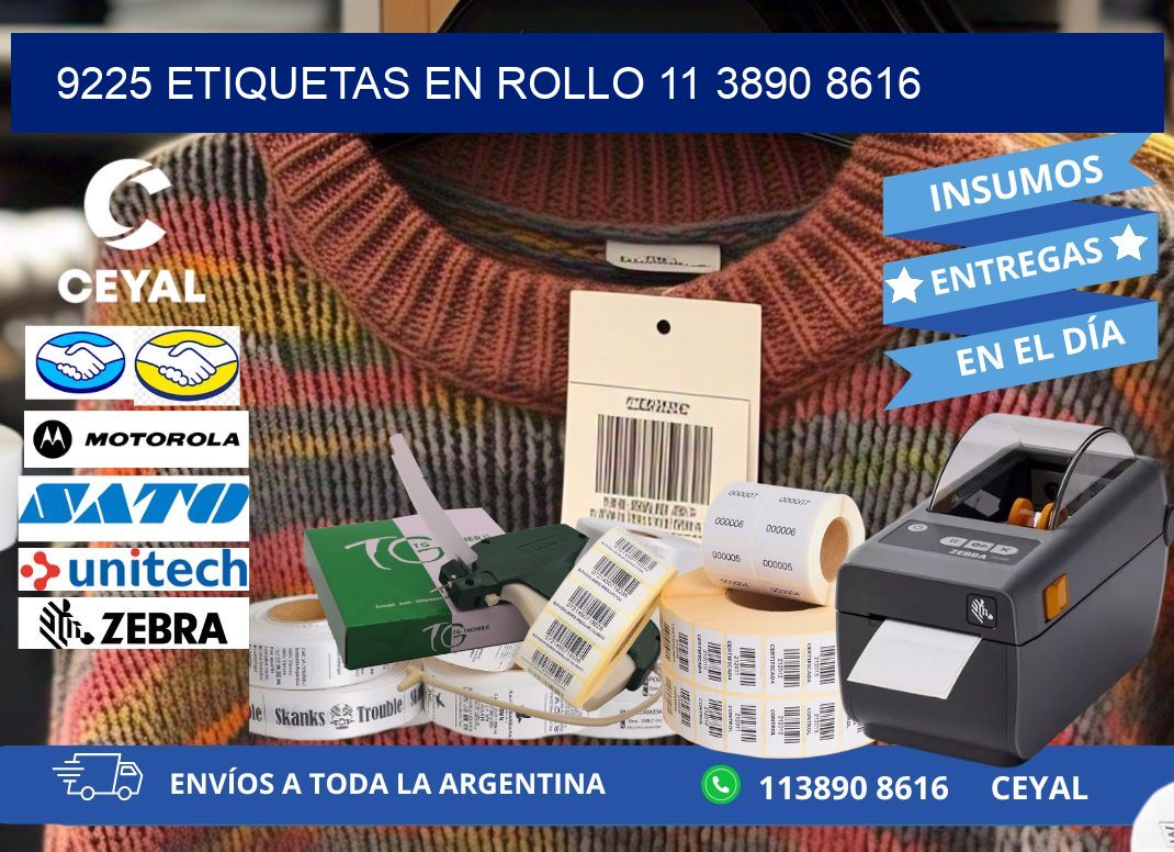 9225 ETIQUETAS EN ROLLO 11 3890 8616