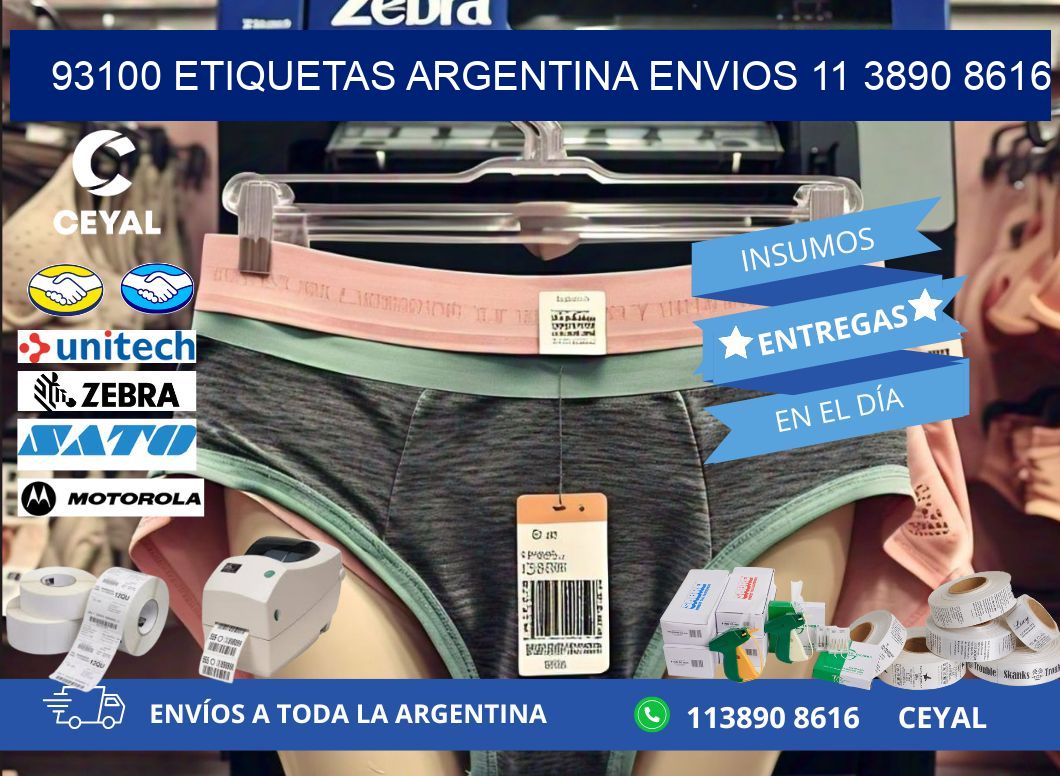93100 ETIQUETAS ARGENTINA ENVIOS 11 3890 8616