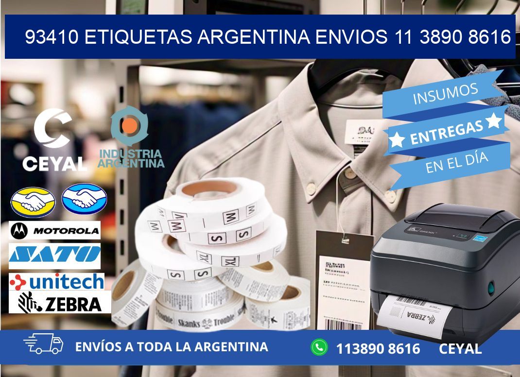 93410 ETIQUETAS ARGENTINA ENVIOS 11 3890 8616
