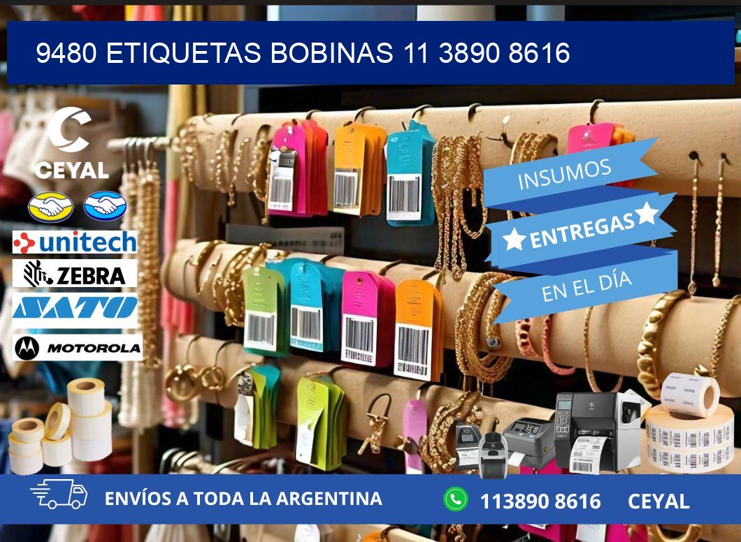 9480 ETIQUETAS BOBINAS 11 3890 8616