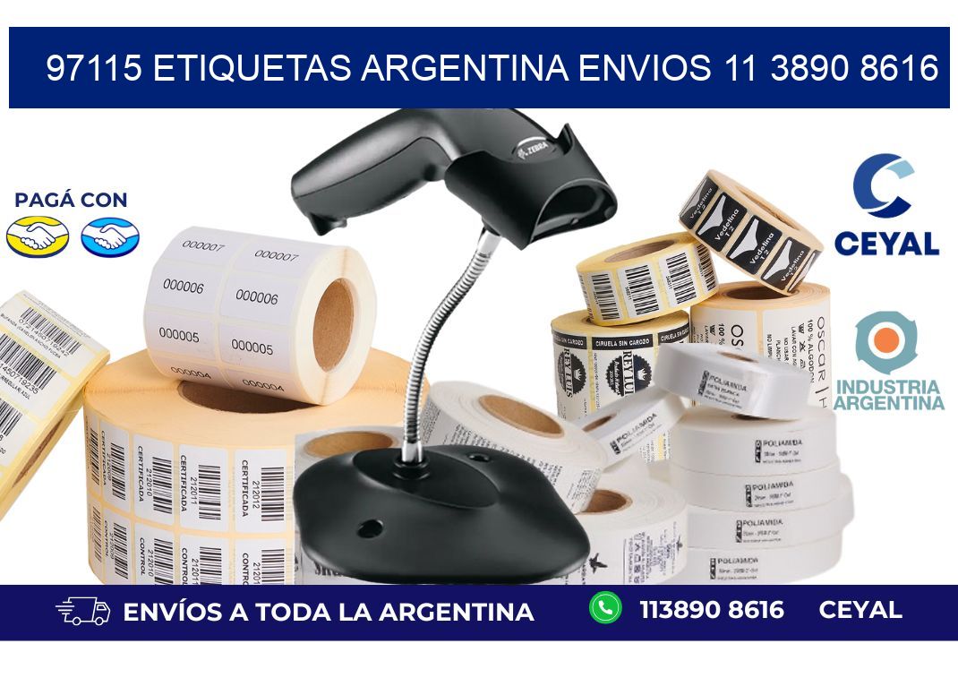 97115 ETIQUETAS ARGENTINA ENVIOS 11 3890 8616