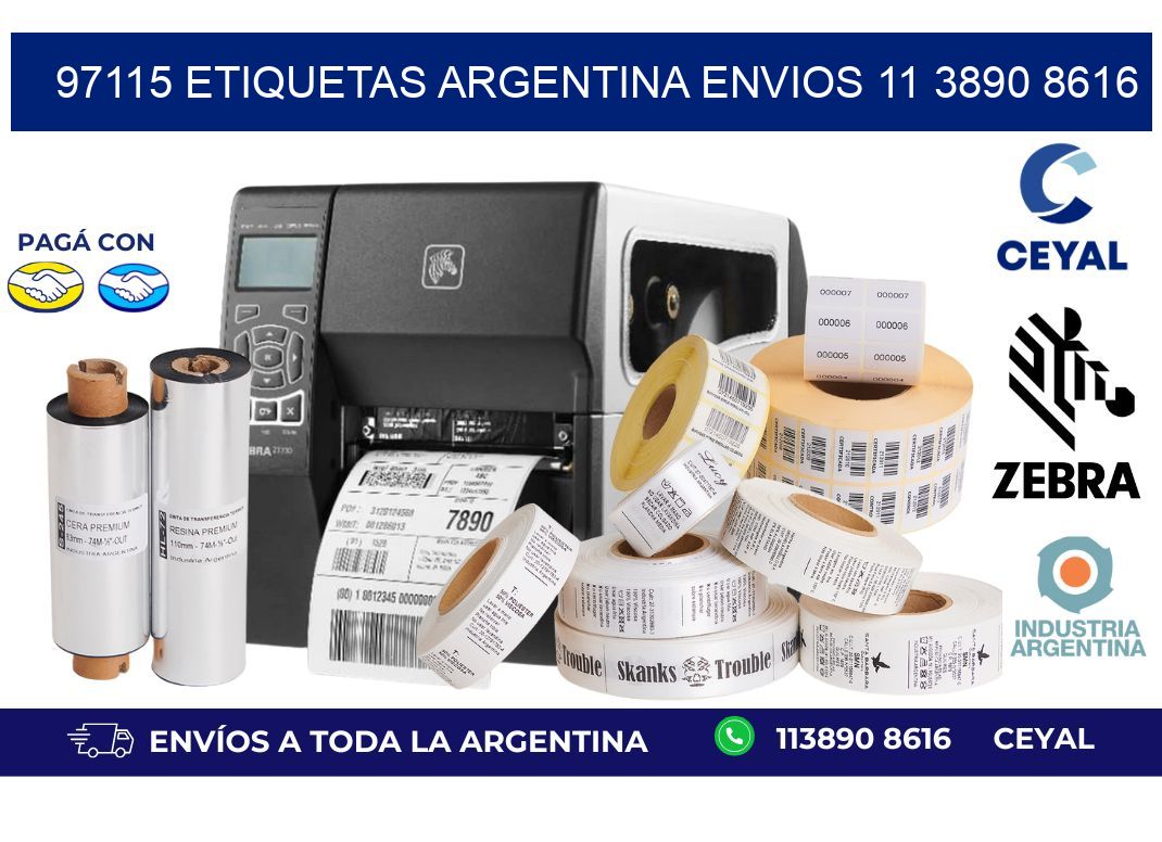 97115 ETIQUETAS ARGENTINA ENVIOS 11 3890 8616
