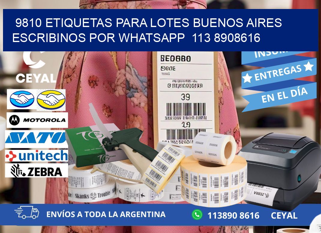 9810 ETIQUETAS PARA LOTES BUENOS AIRES ESCRIBINOS POR WHATSAPP  113 8908616