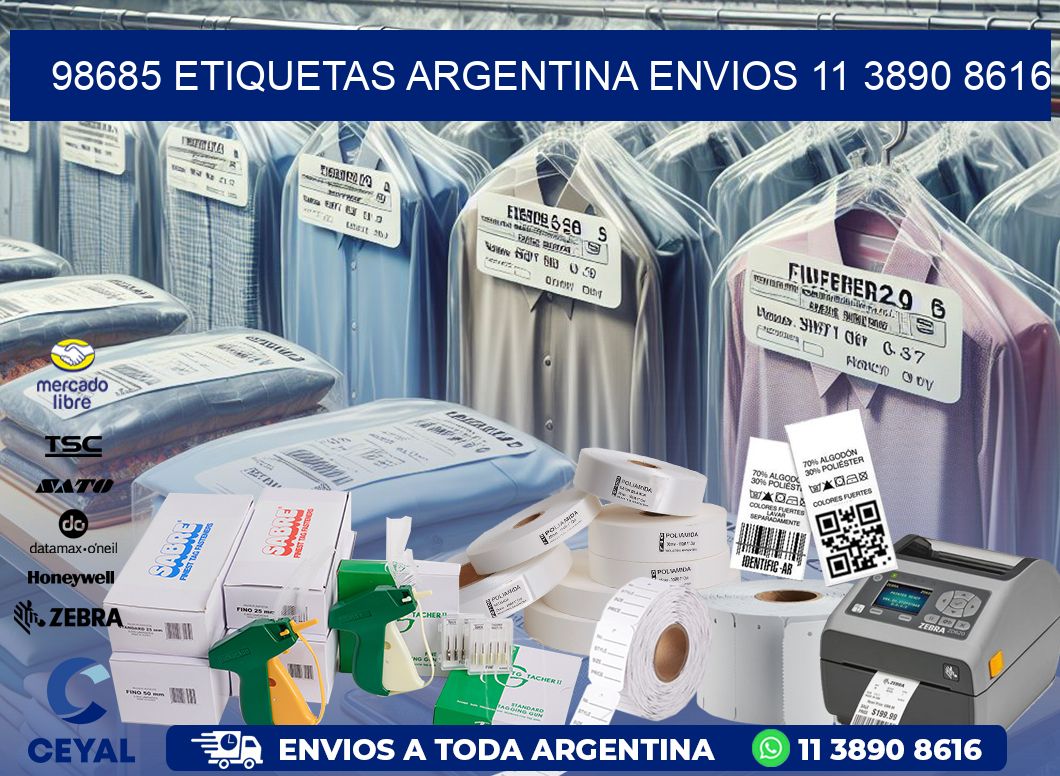 98685 ETIQUETAS ARGENTINA ENVIOS 11 3890 8616