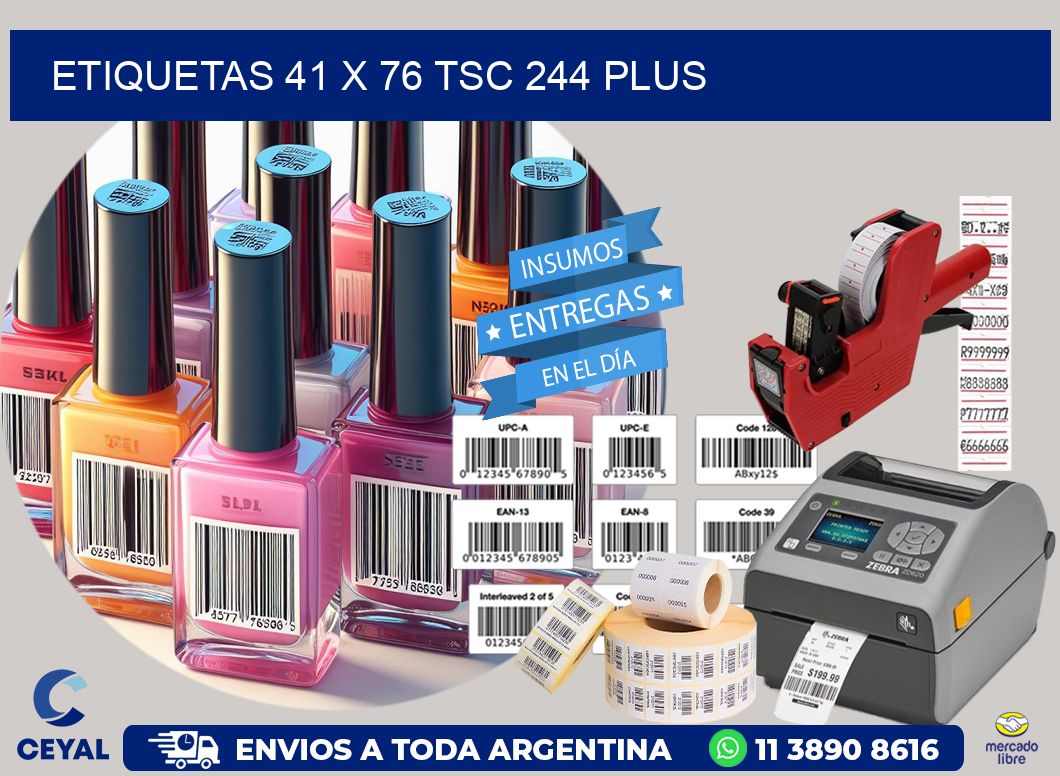 ETIQUETAS 41 x 76 TSC 244 PLUS