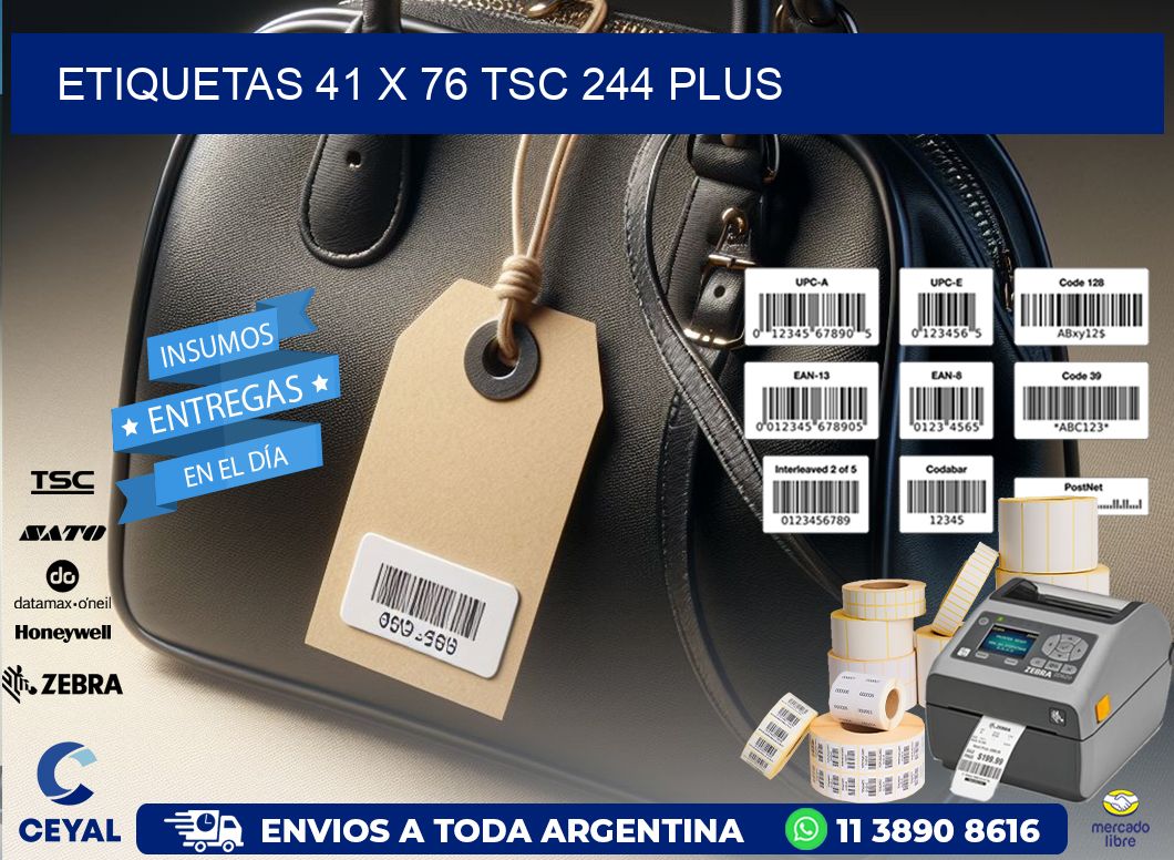 ETIQUETAS 41 x 76 TSC 244 PLUS