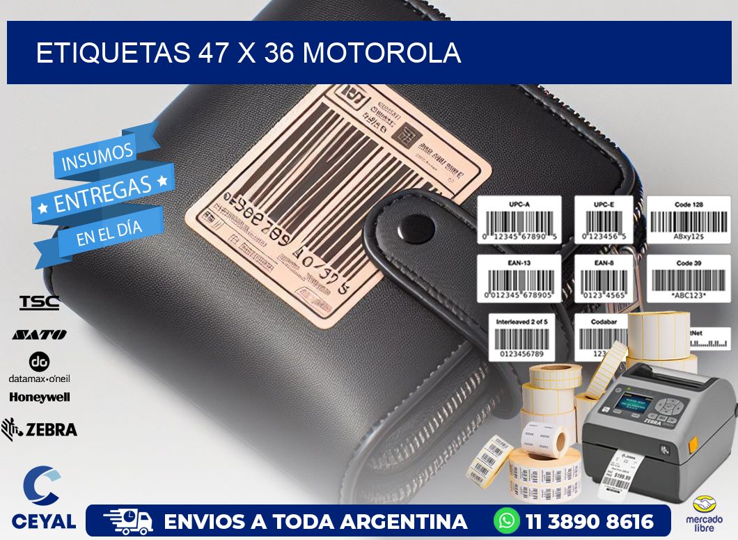 ETIQUETAS 47 x 36 MOTOROLA