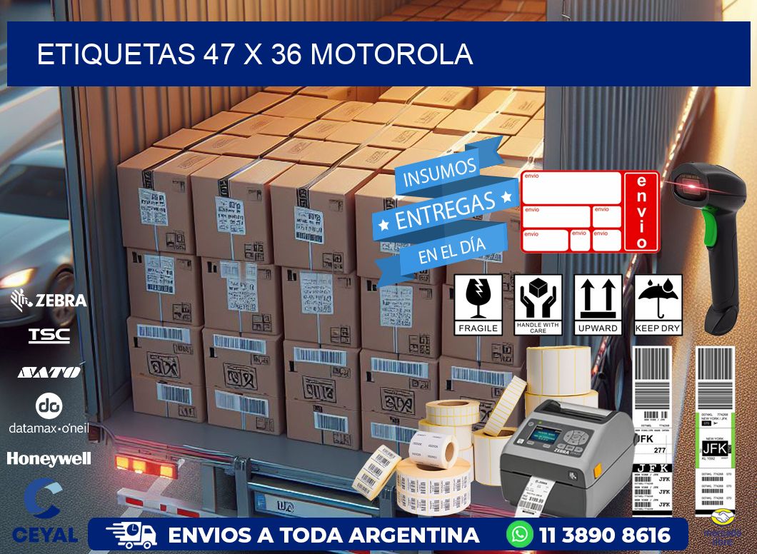 ETIQUETAS 47 x 36 MOTOROLA