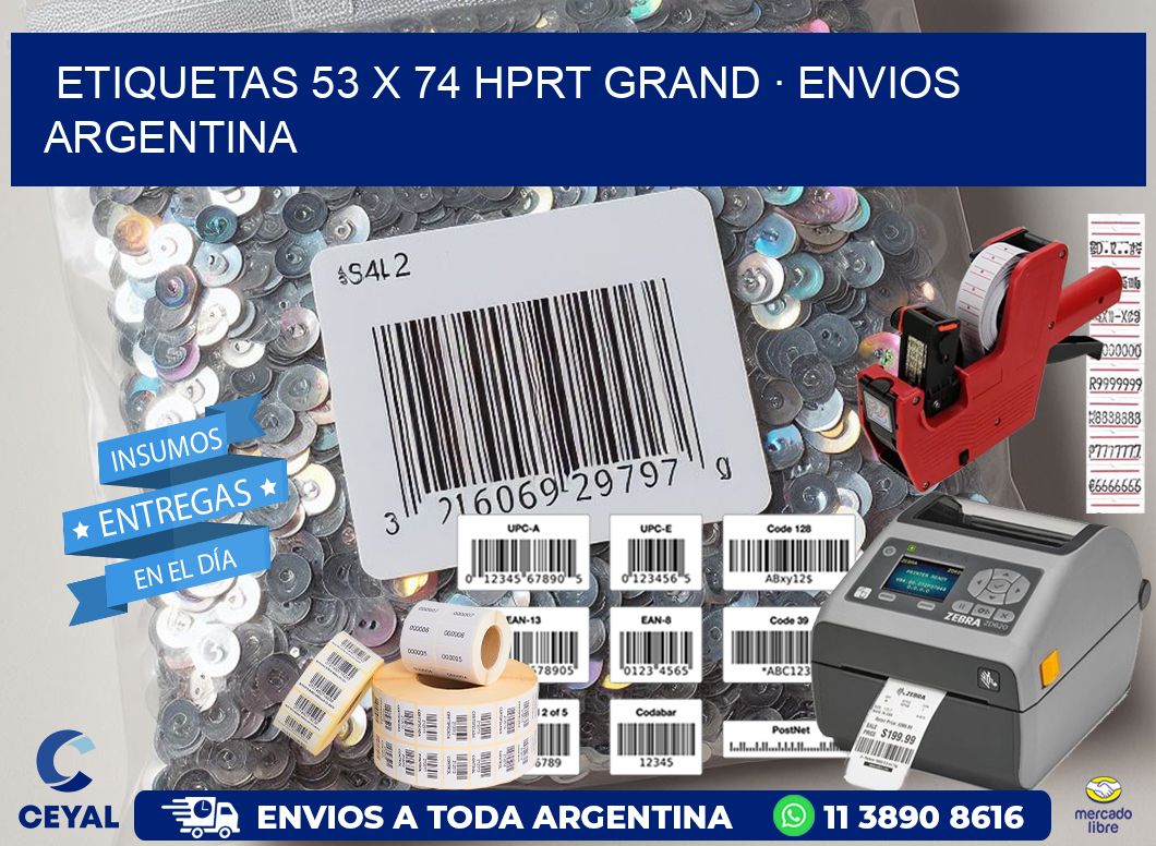 ETIQUETAS 53 x 74 HPRT GRAND · ENVIOS ARGENTINA