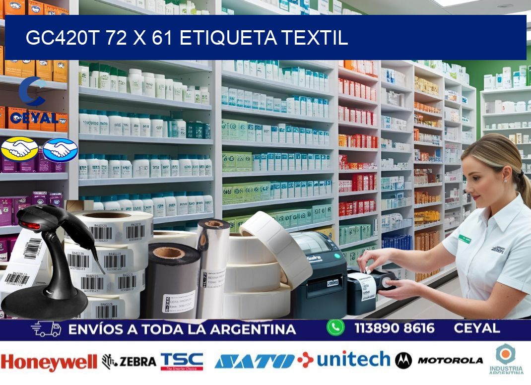 GC420T 72 x 61 ETIQUETA TEXTIL
